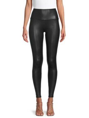 Time and Tru Women S Faux Leather Leggings Full Length